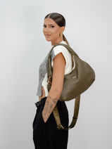 Sac Port paule Babyatoutprix - Lucie Cuir Etrier Vert babyatoutprix - lucie ELUC129M-vue-porte