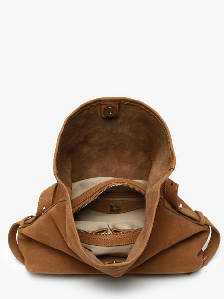 Sac Bandoulière Cavalier Nubuck Cuir Etrier Beige cavalier nubuck ECAN135M vue secondaire 3